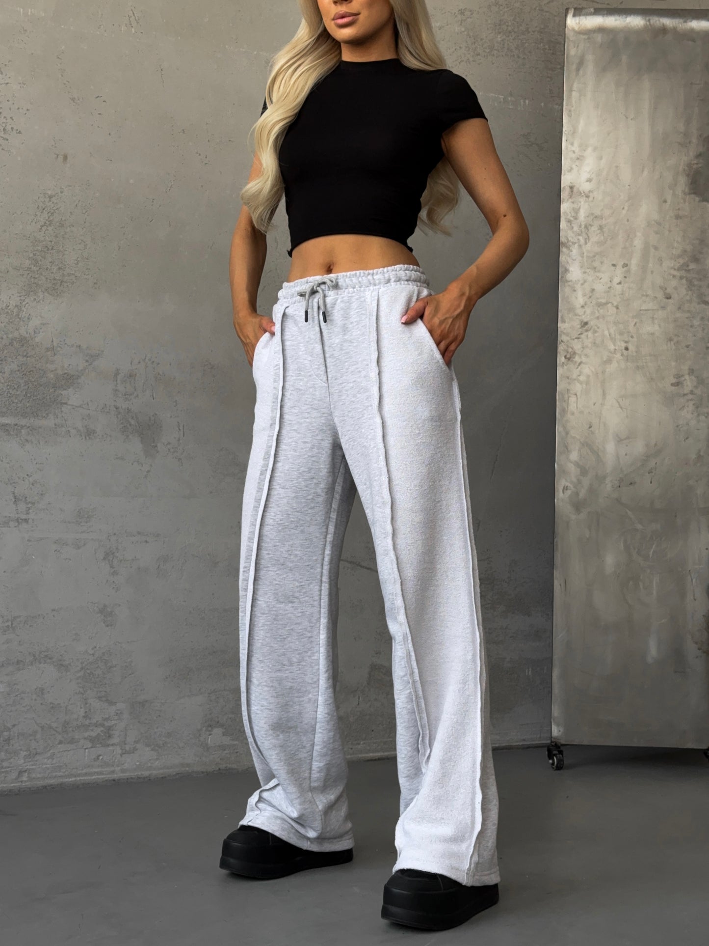 Pantalone Tuta Wide Leg Donna