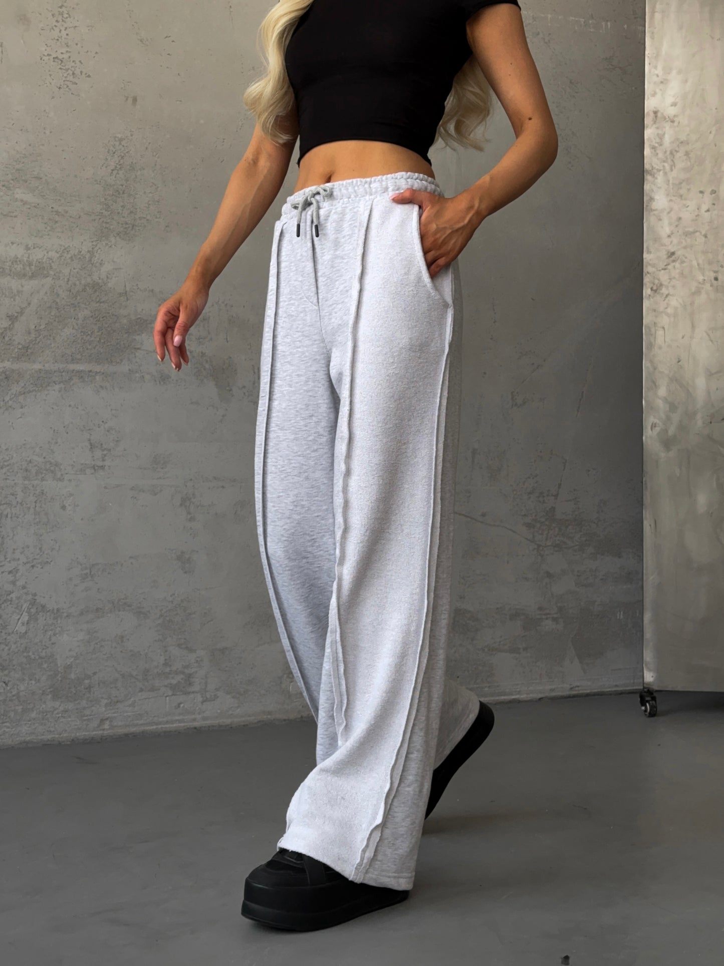 Pantalone Tuta Wide Leg Donna