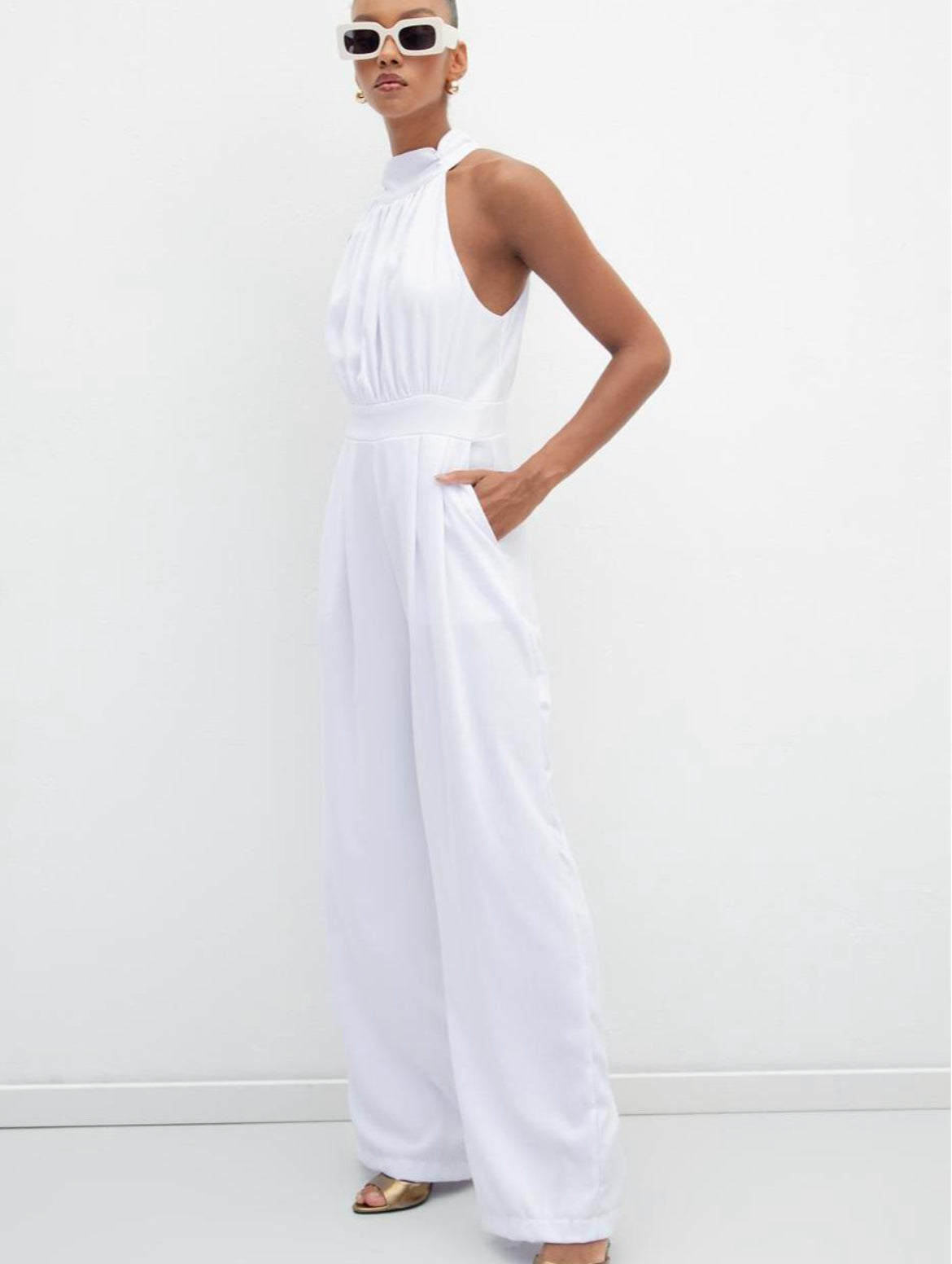 Tuta Halter Ivory Style