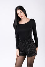 Shorts paillettato