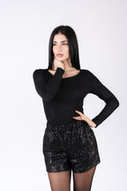 Shorts paillettato
