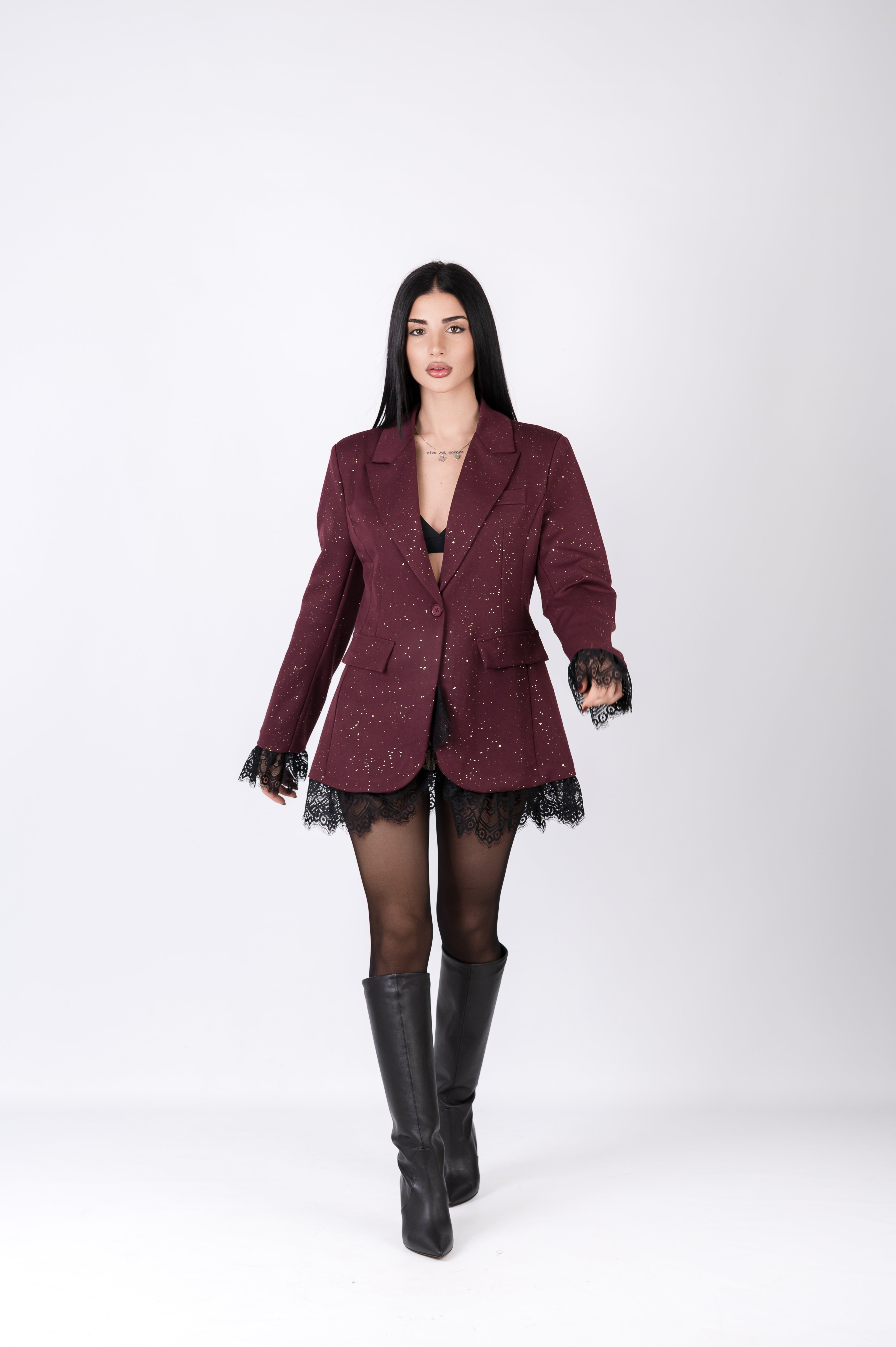 Blazer con Pizzo - Giacca Donna Elegante e Romantica