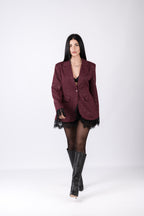 Blazer con Pizzo - Giacca Donna Elegante e Romantica