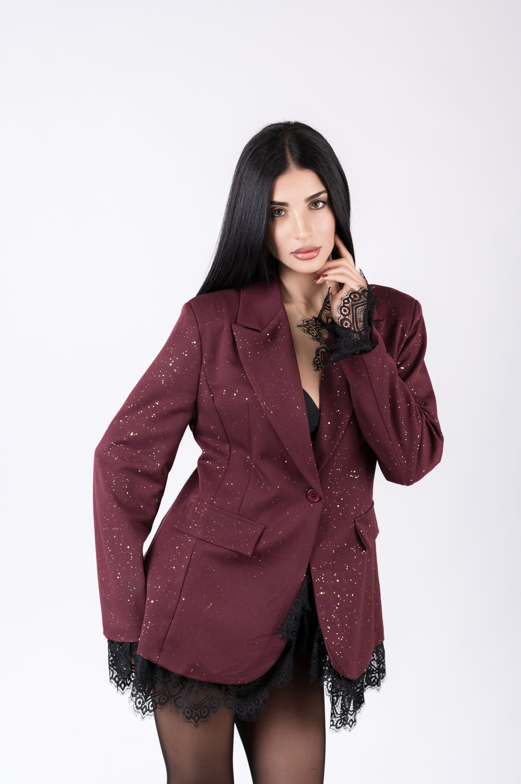 Blazer con Pizzo - Giacca Donna Elegante e Romantica