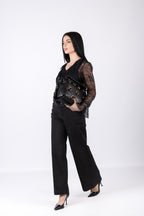 Pantalone effetto jeans casual