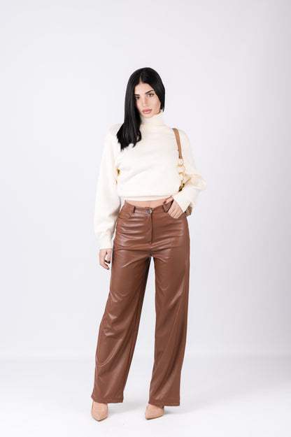 Pantalone eco-pelle