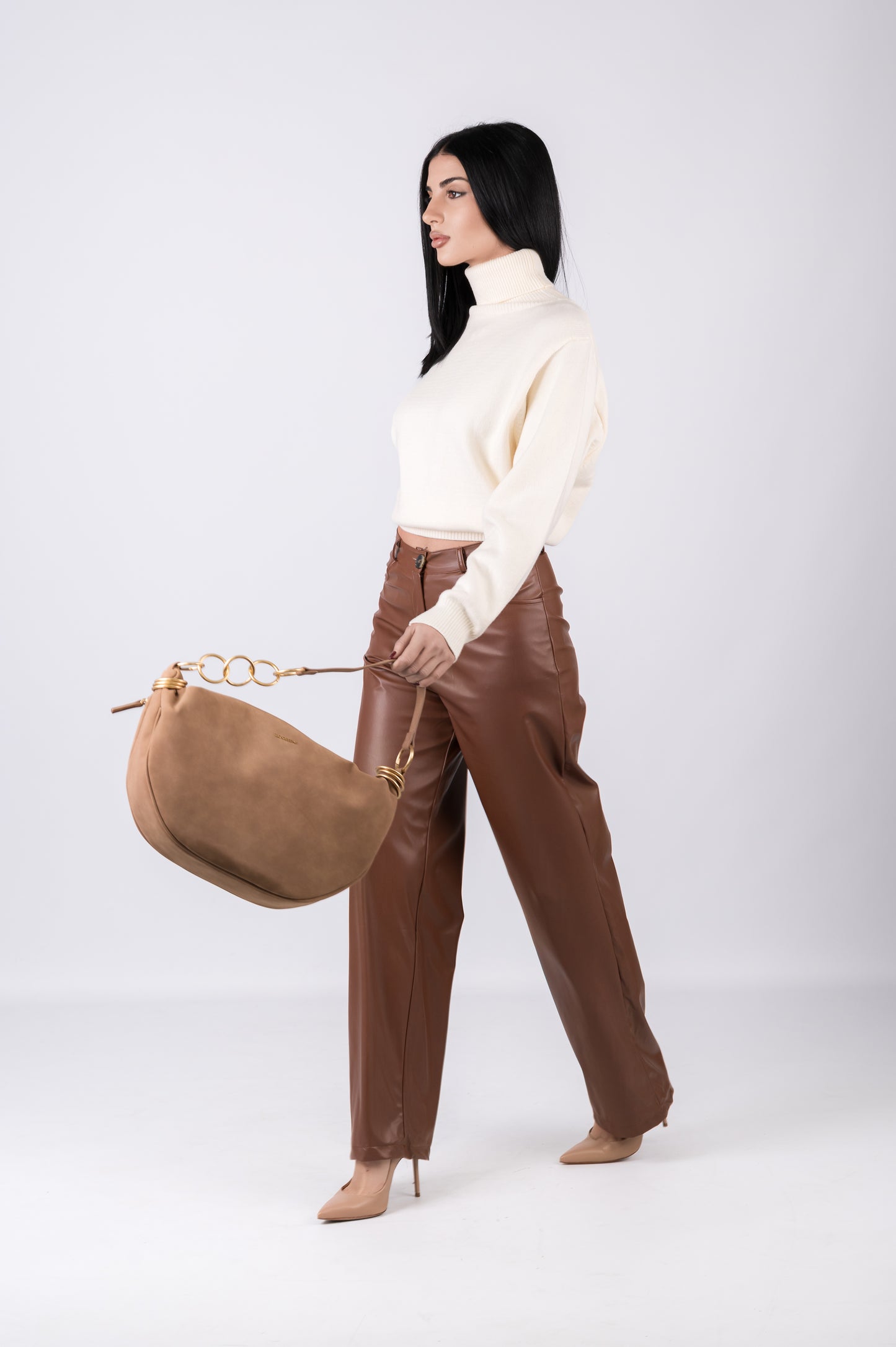 Pantalone eco-pelle