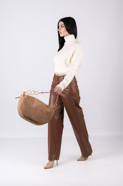 Pantalone eco-pelle