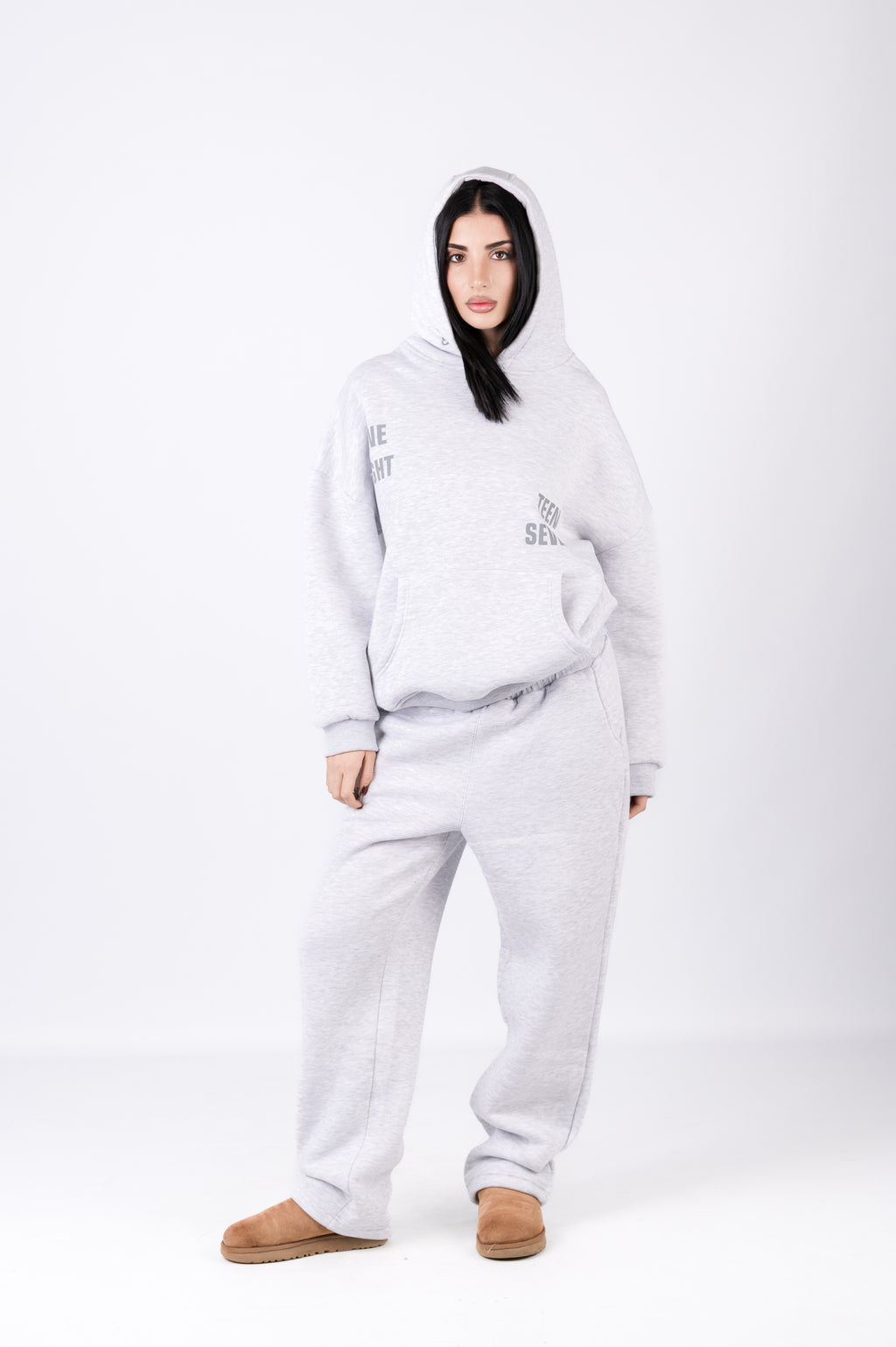 Tuta due pezzi felpata comoda