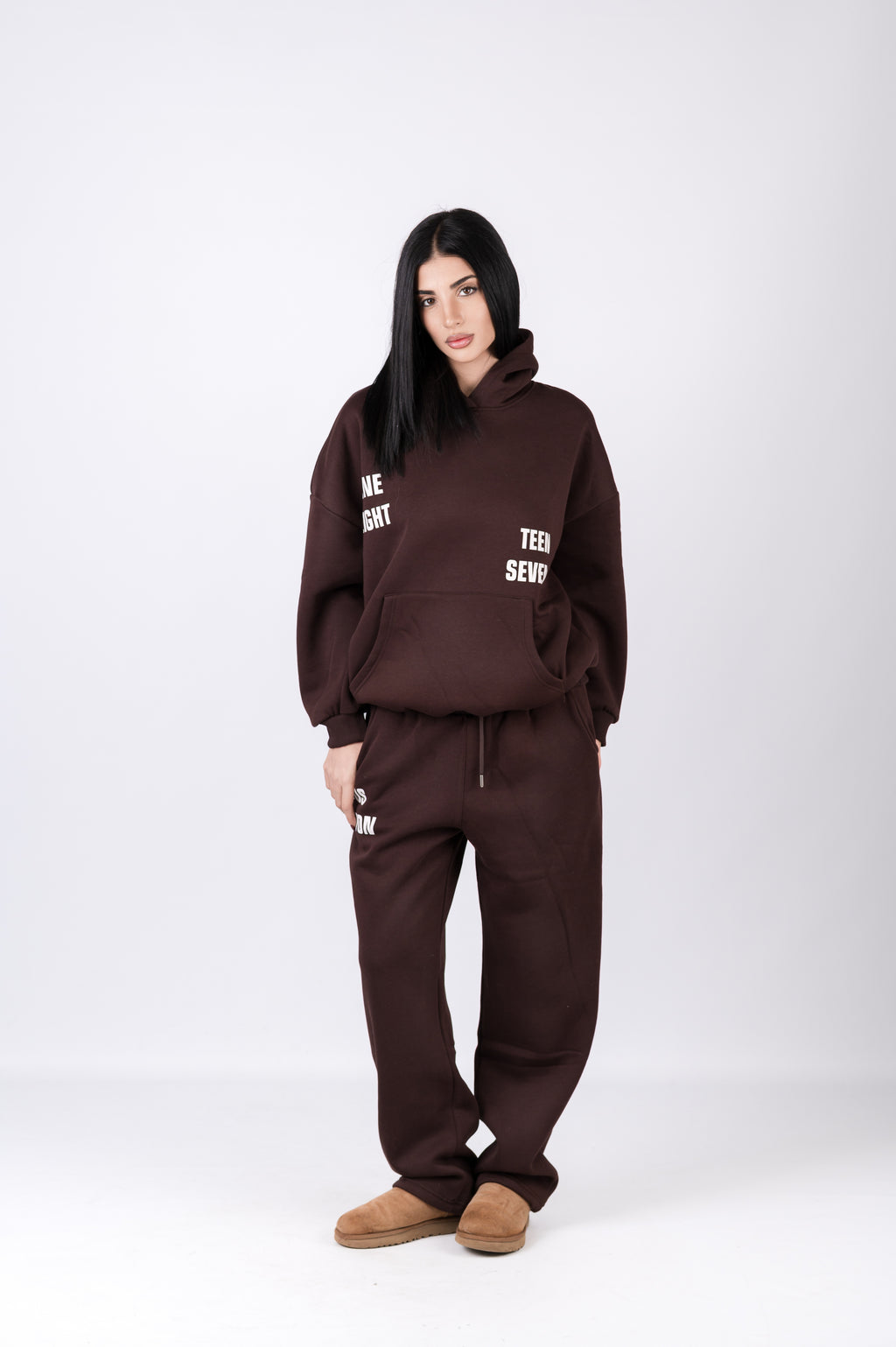 Tuta due pezzi felpata comoda