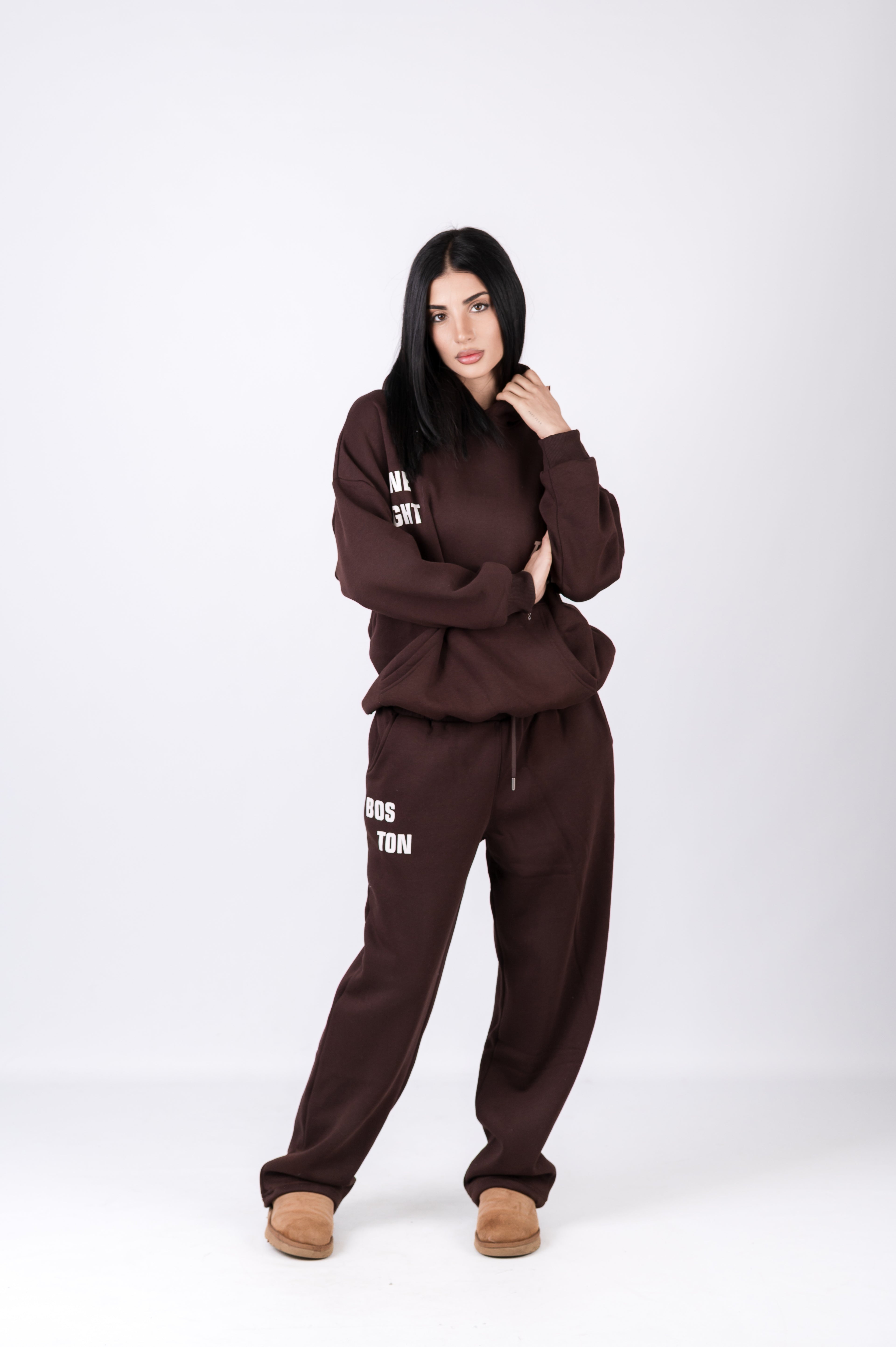 Tuta due pezzi felpata comoda