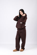 Tuta due pezzi felpata comoda