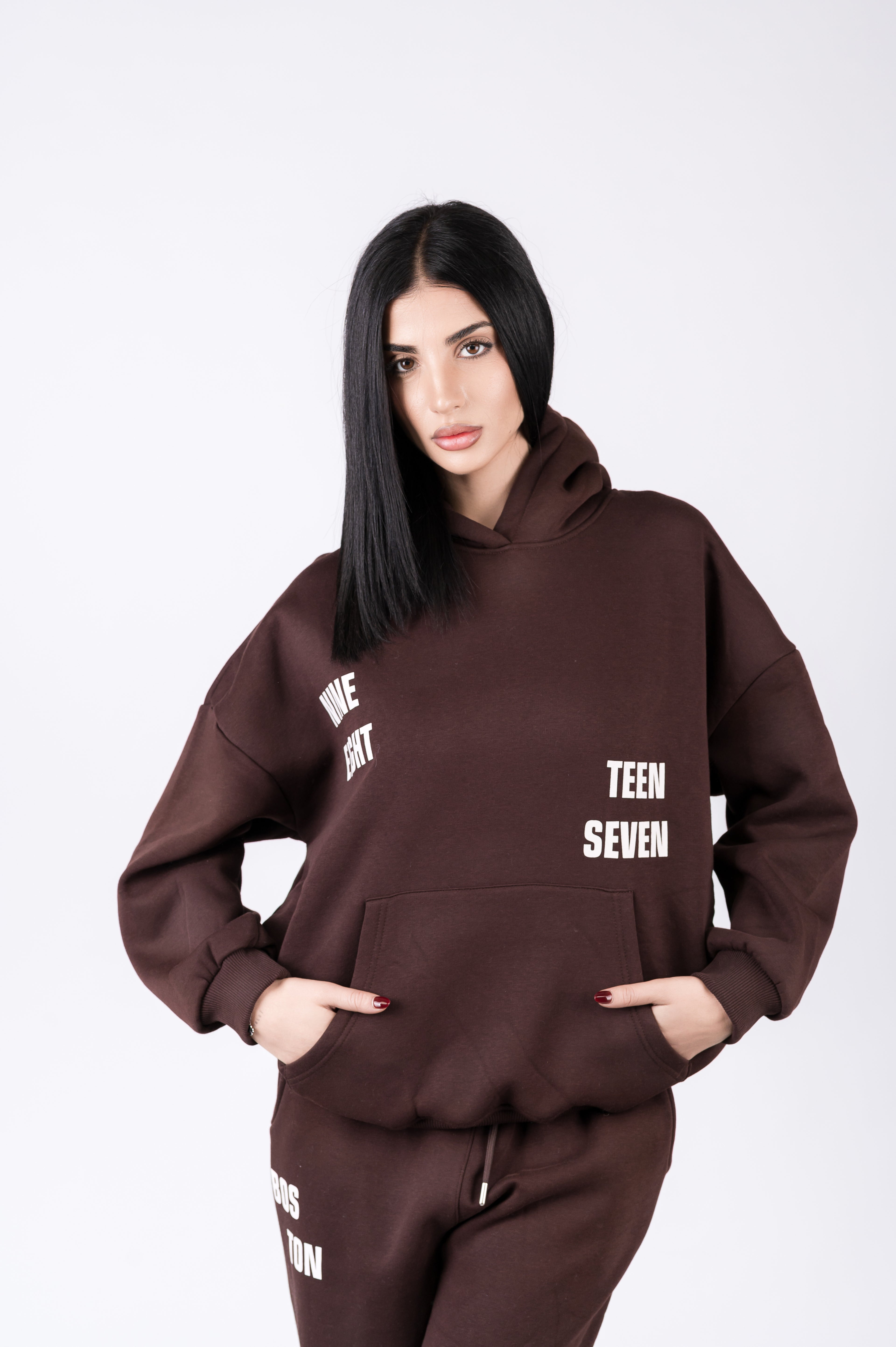 Tuta due pezzi felpata comoda