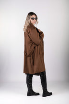 Cappotto scamosciato elegante