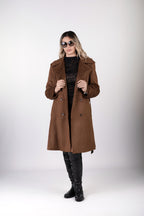 Cappotto scamosciato elegante