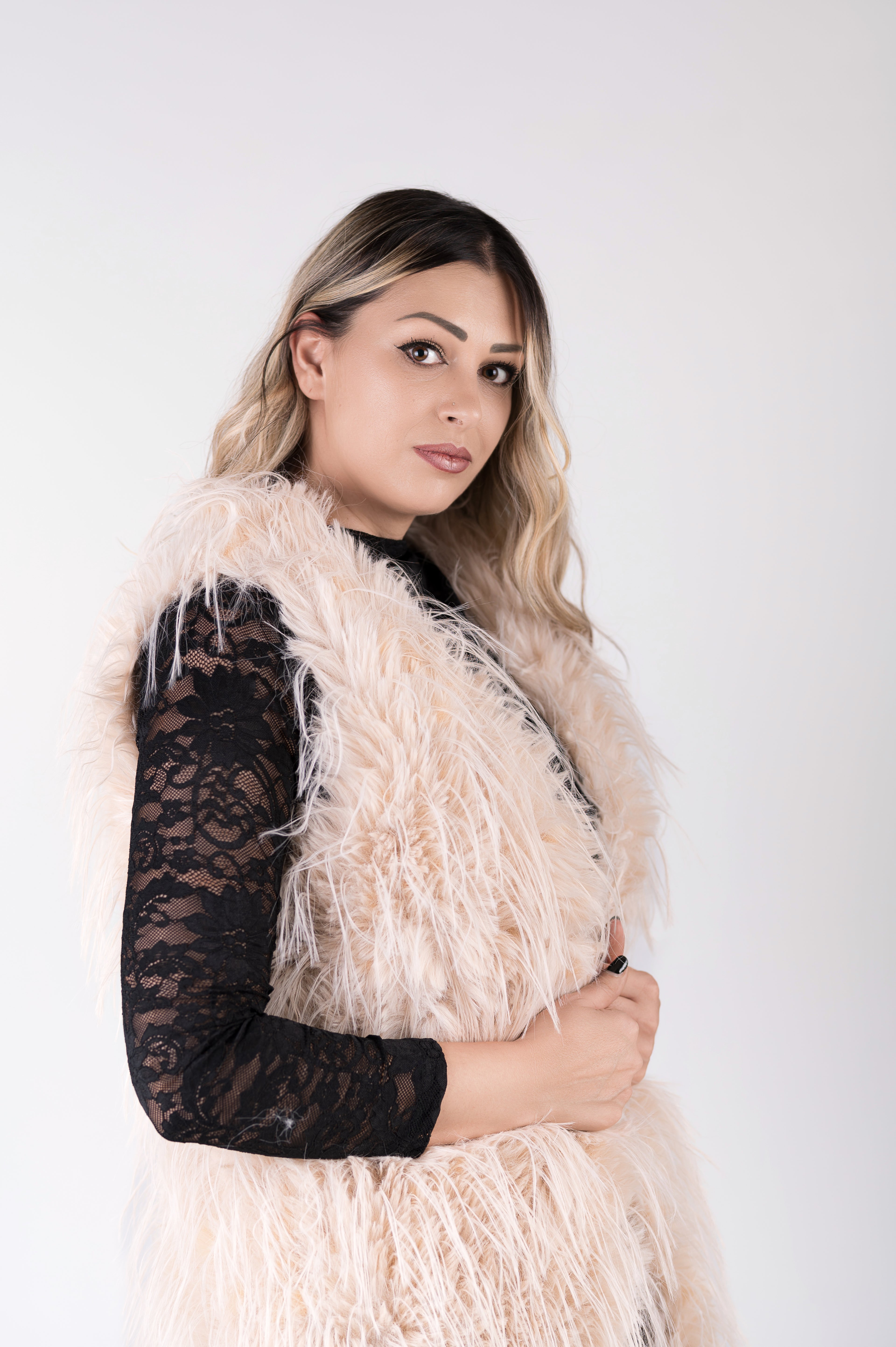 Gilè eco-pelliccia morbido