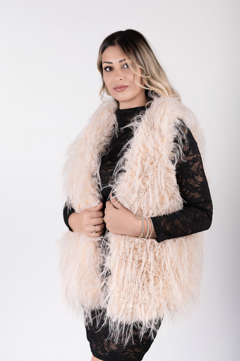 Gilè eco-pelliccia morbido