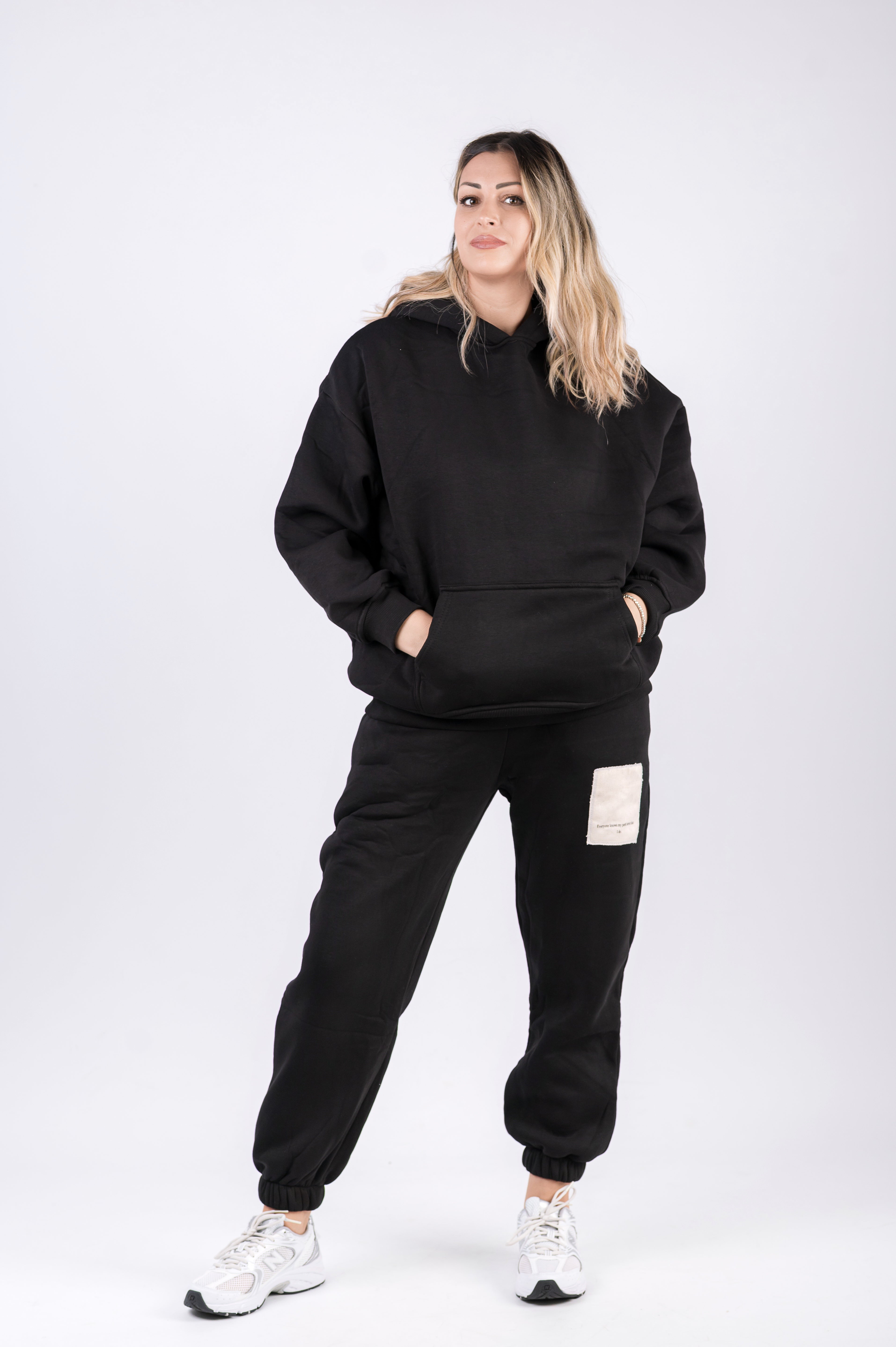 Tuta due pezzi felpato