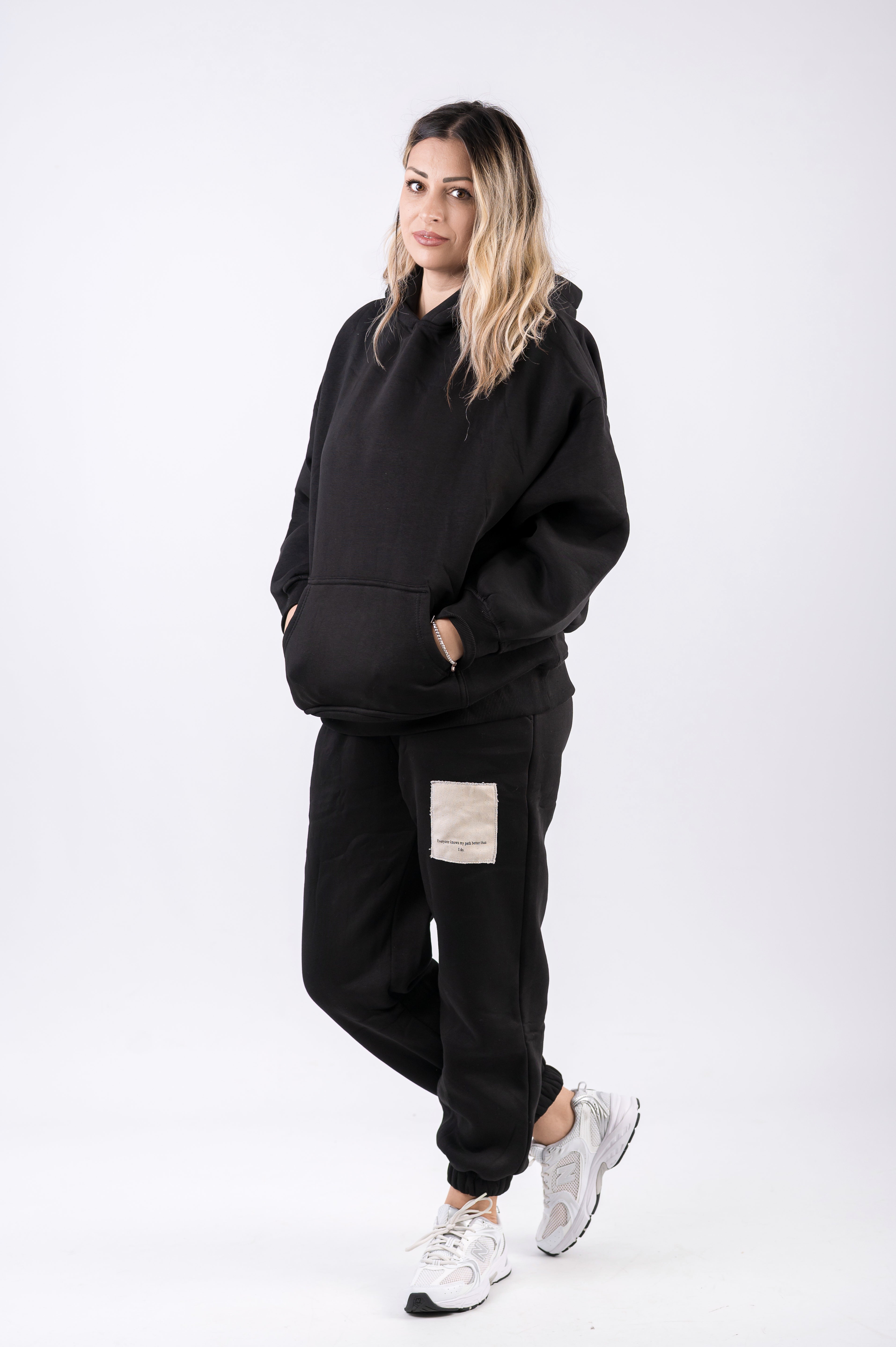 Tuta due pezzi felpato