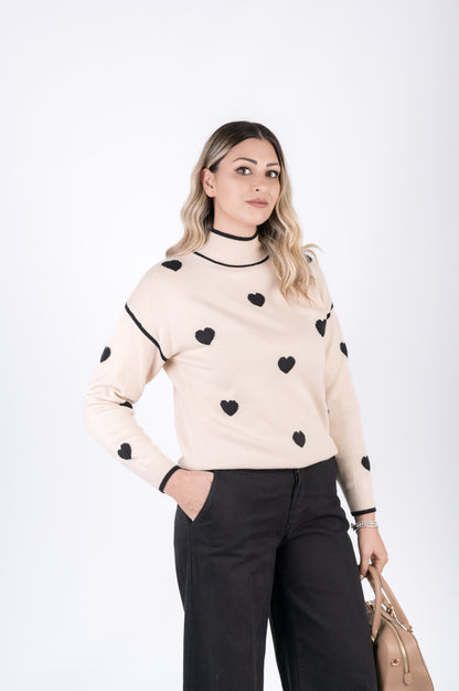Maglia con cuori
