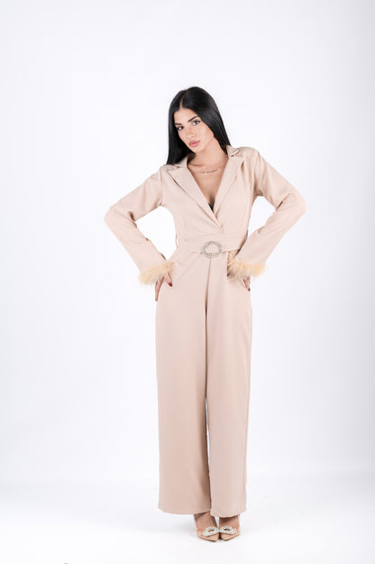 Tuta elegante donna con cintura