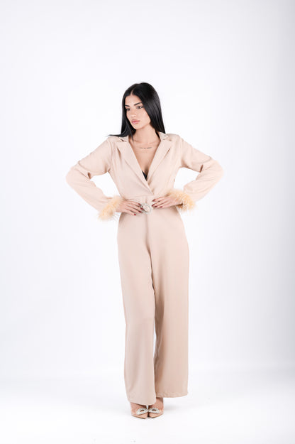 Tuta elegante donna con cintura
