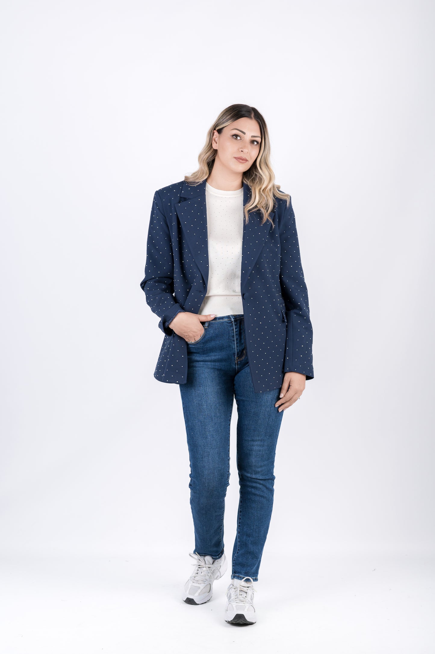 Giacca blazer punti luce