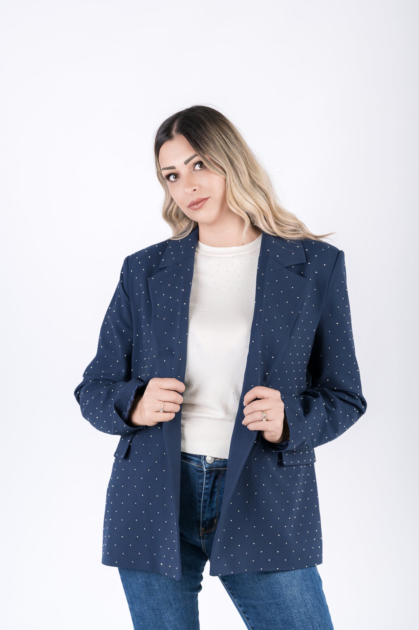 Giacca blazer punti luce