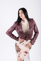 Giacca Eco-Pelle - Biker Jacket Donna Elegante
