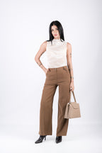 Pantalone effetto camoscio