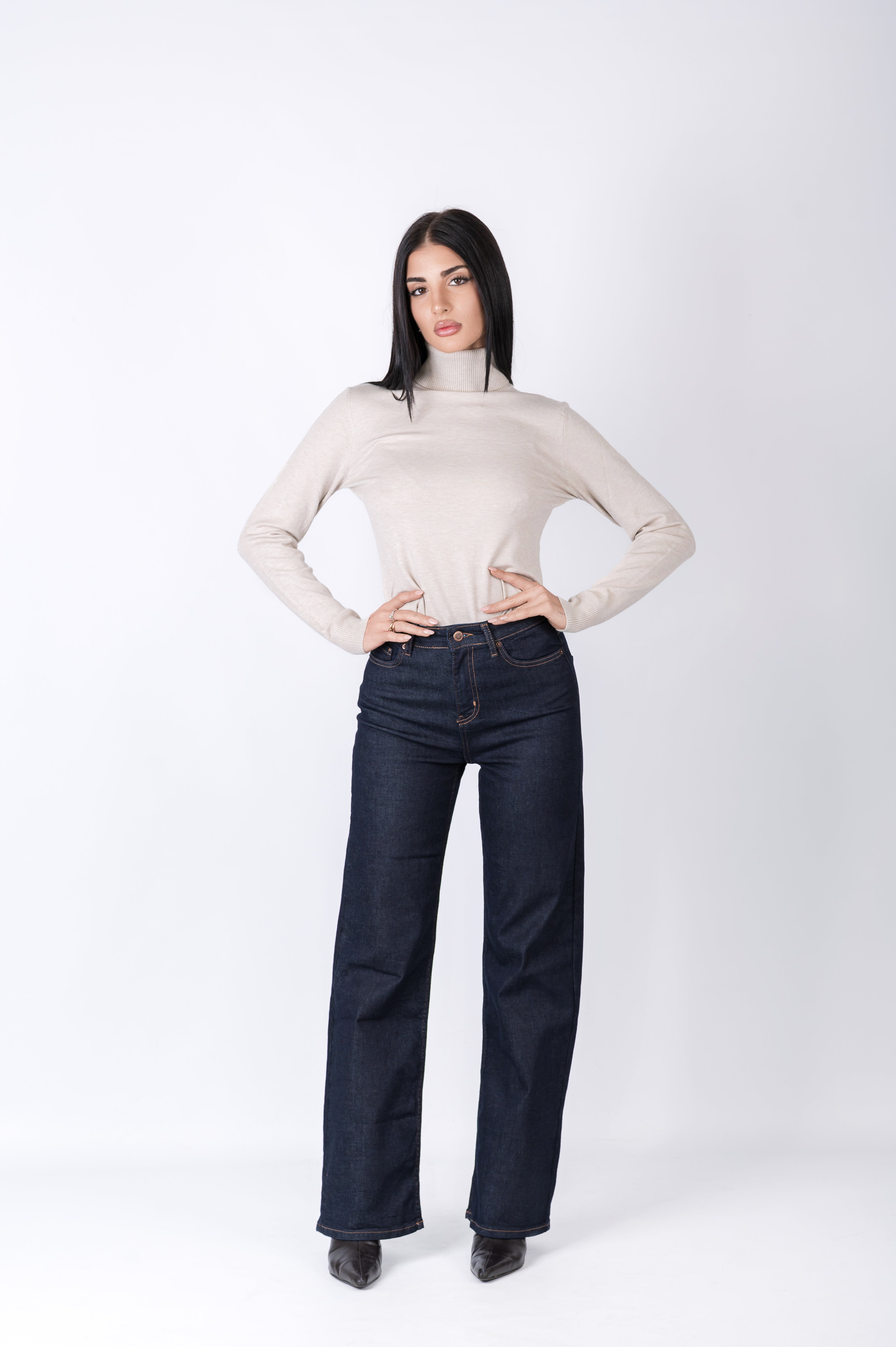 Jeans lavaggio scuro eleganti