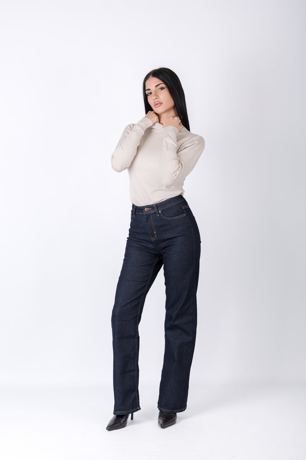 Jeans lavaggio scuro eleganti