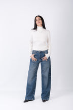 Jeans Palazzo - Pantaloni Denim Ampi Donna