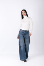 Jeans Palazzo - Pantaloni Denim Ampi Donna