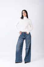 Jeans Palazzo - Pantaloni Denim Ampi Donna