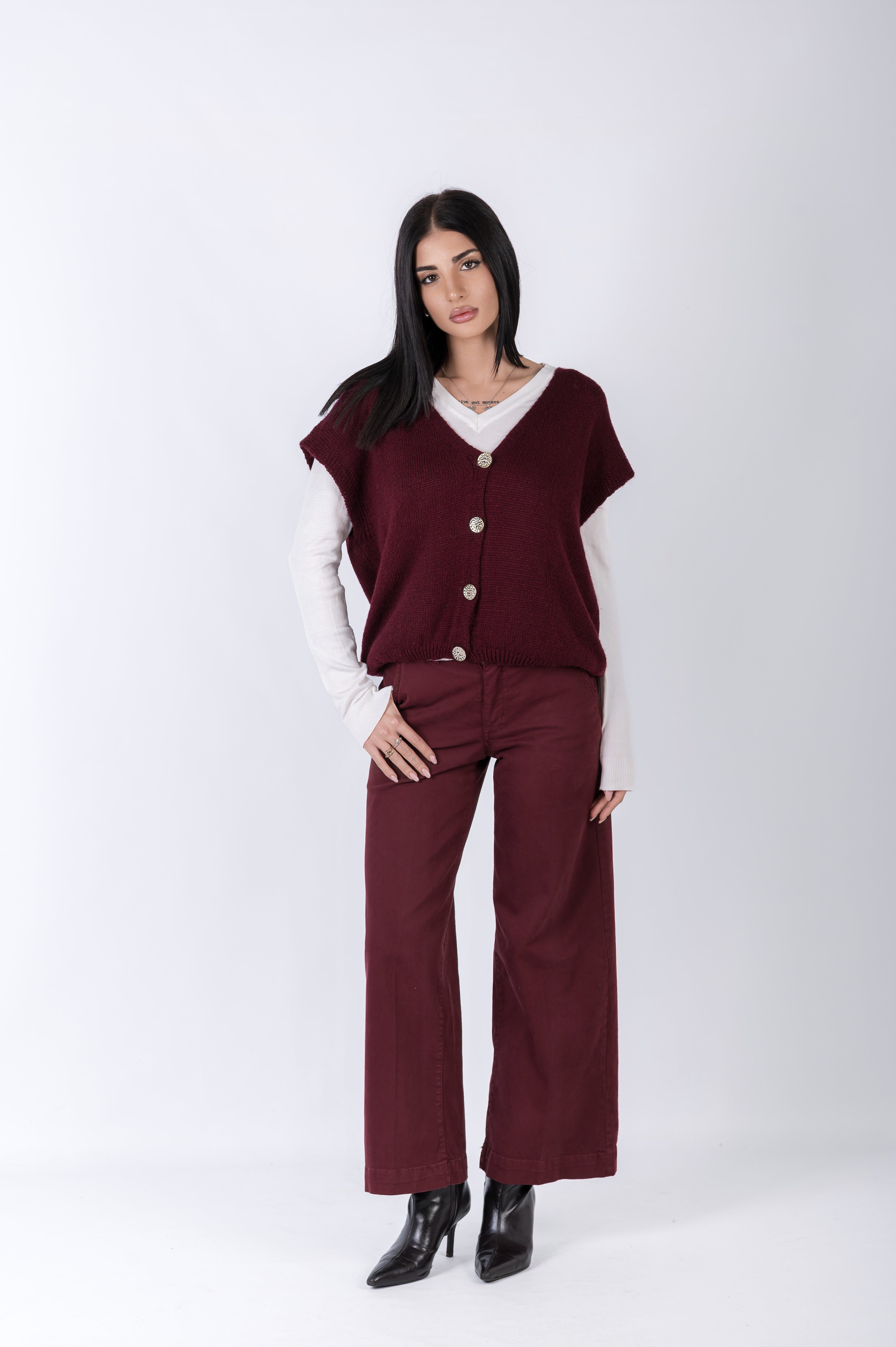 Pantalone effetto jeans casual