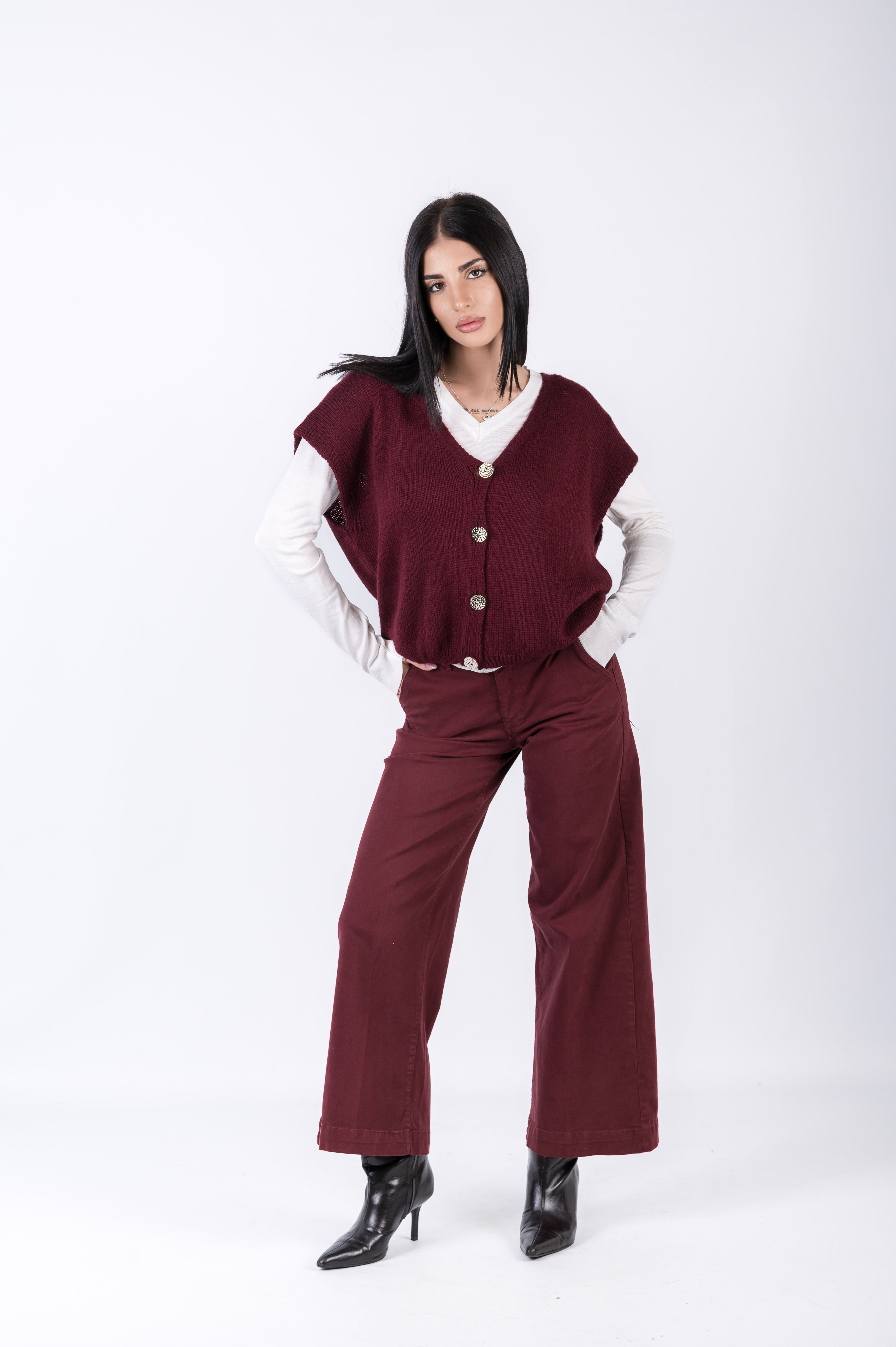 Pantalone effetto jeans casual