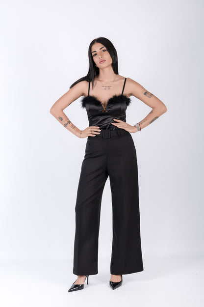 Body con Piume - Body Donna Glamour e Sensuale