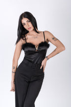 Body con Piume - Body Donna Glamour e Sensuale