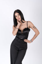 Body con Piume - Body Donna Glamour e Sensuale